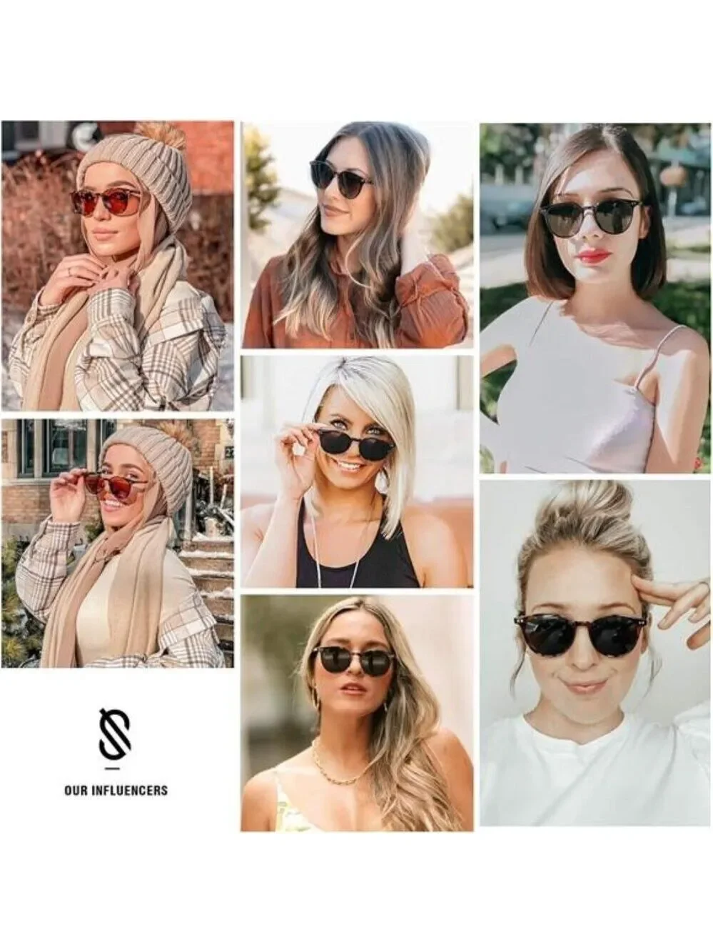 Sojos Round Polarized Sunglasses Women Men Small Vintage UV400 Sun Glasses